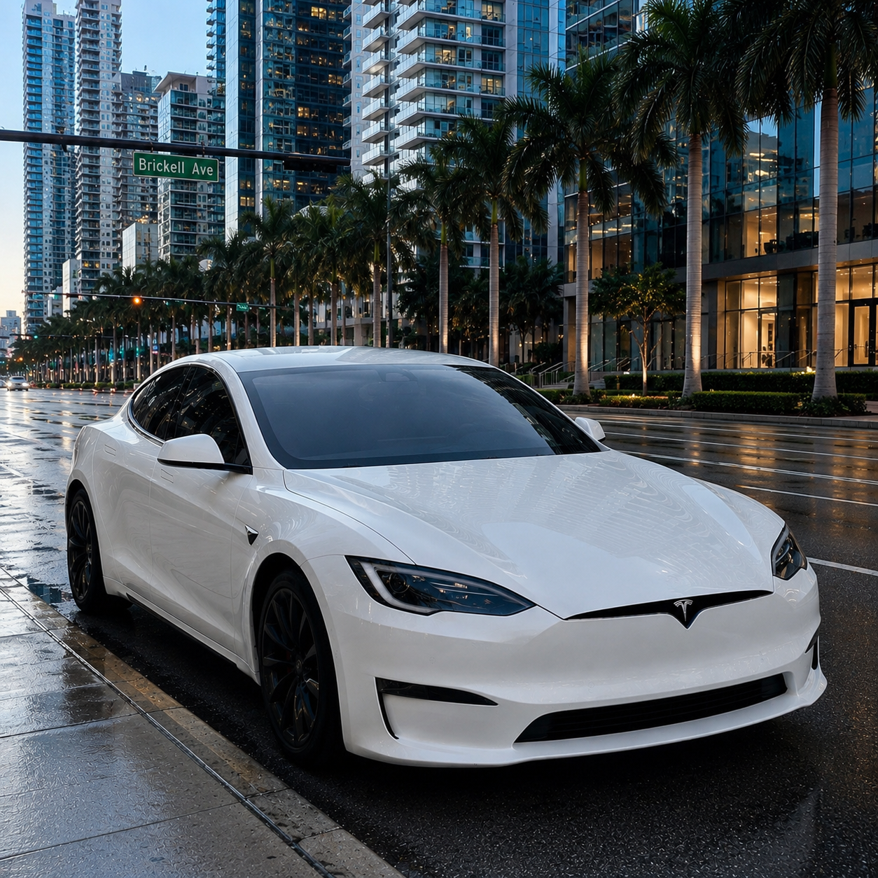 2025 Tesla Model S rental in Miami