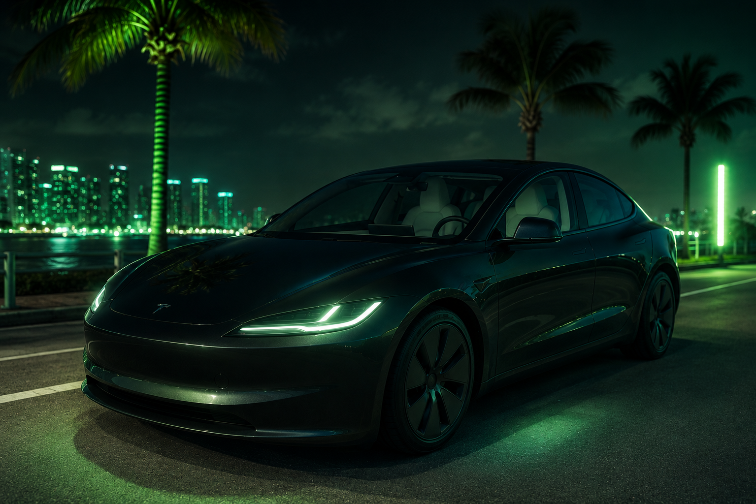 2025 Tesla Model 3 rental in Miami