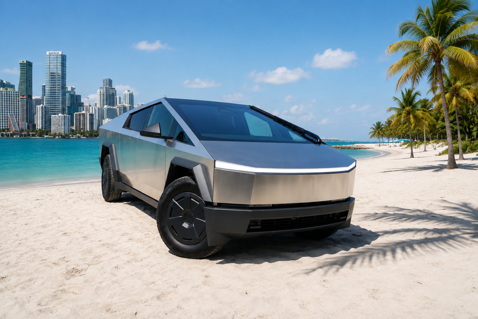 2025 Tesla Cybertruck AWD rental in Miami